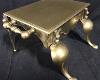 Antique Handled Solid Brass Fireplace Footman