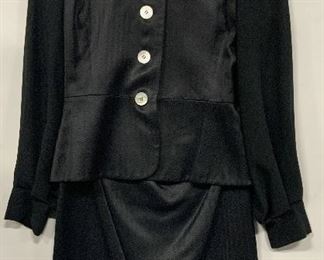 STUDIO 0001 FERRE Black Button Up Dress, Italy