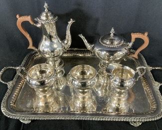 Lot 6 PS Co EP Silver Plated Tea Set