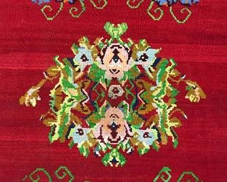 Vintage Fringed Wool Carpet, Turkey