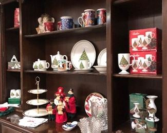 Christmas Dishes, Decor & Carolers