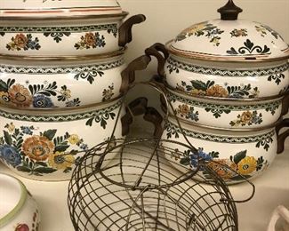 Vintage Enamel Ware Set