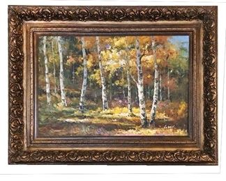 Lot 30
Fall Landscape Painting By Francis Orville Libby