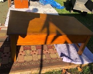Large wood coffee table $150