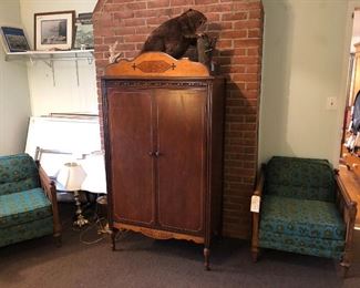 Furniture, pair of Mid-Century Chairs $950
