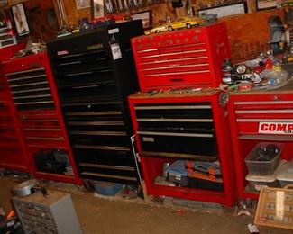 A dozen Craftsman tool chests...FULL