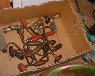 Some of the many old brace...and hundreds of bits