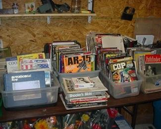 LARGE collection of hunting, firearms, automotive, military and other magazines