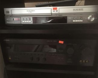 VHS DVD machine - Yamaha receiver