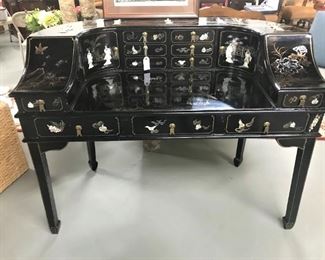 Asian Desk with Mother of Pearl