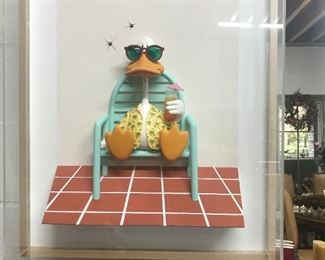 Roark Garley 3D Sitting Duck in Plexiglass Case Frame