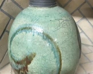 French Ceramic signed pottery case