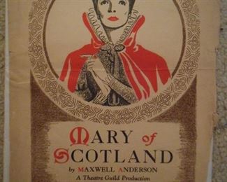 Mary of Scotland program with Helen Hayes