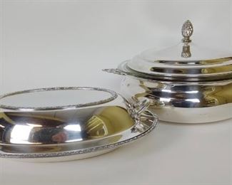 Wm. Rogers, Harvest & Sheffield Covered Casserole Dishes