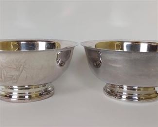 Gorham Silver Plated Revere Style Bowls (2)