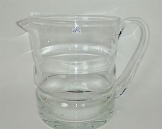 Weighted Glass Water Pitcher