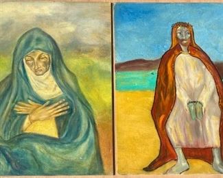 Mid-Century Biblical Oil Paintings, Unsigned (Jodidio)