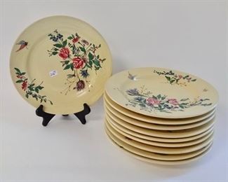H&D French Faience Plates (10)