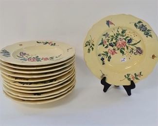 H&D French Faience Soup Bowls (12)