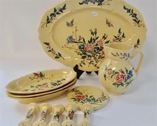 H&D French Faience Miscellaneous Dinnerware Pieces (11)