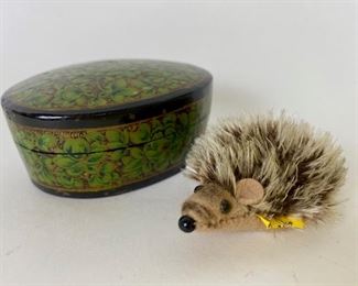 Steiff Porcupine in a Covered Box