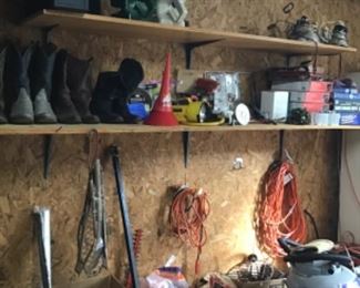 garden items, insulated extension cords, outdoor xmas lights