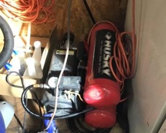 Husk air compressor, impact wrench