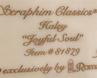 Seraphim Haley Joyful Soul Angel Sculpture	7.5x6x8in	HxWxD
