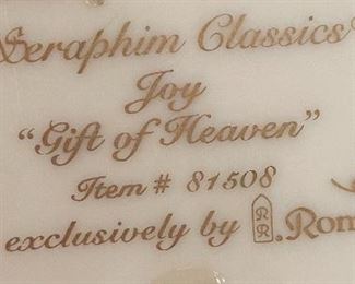 Seraphim Joy Gift of Heaven Angel Sculpture	6x5.5x5in	HxWxD
