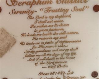 Seraphim Serenity Trusting Soul Angel Sculpture	6x6x4.5in	HxWxD
