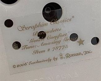 Seraphim Bernadette Gentle Comfort Music Box	8x4.5x4.5in	HxWxD
