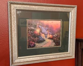 Thomas Kinkade Glory of Evening Framed Matted Print	14.5x17.5in	
