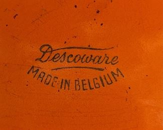 Descoware Belgium Orange Cast Iron Enamel Dutch Oven		
