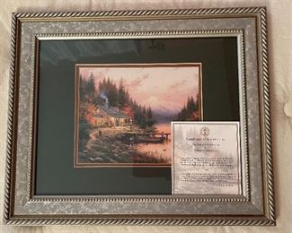 Thomas Kinkade End of A perfect Day Framed Matted Print	14.5x17.5in	
