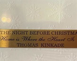 *Signed* Thomas Kinkade The Night Before Christmas Framed Print Signed/Numbered	23x27in	
