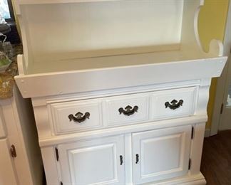 White Country Cabinet Dry Sink	51x40x19in	HxWxD

