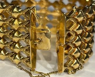 Vintage Italy 18k Gold .750 UNO 1 AR Bracelet UnoAErre	18k	
