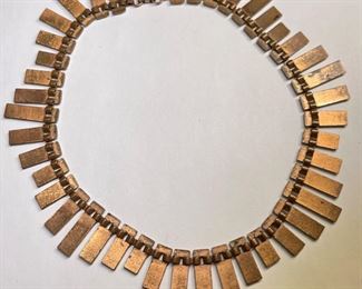 MCM Matisse Copper & Enamel Peter Pan set Necklace/Bracelet/ Earrings		
