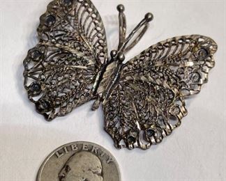 Sterling Silver Butterfly Pendant	1	
