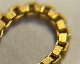 18k Gold Necklace & Garnet/Diamond Pendant	18k	