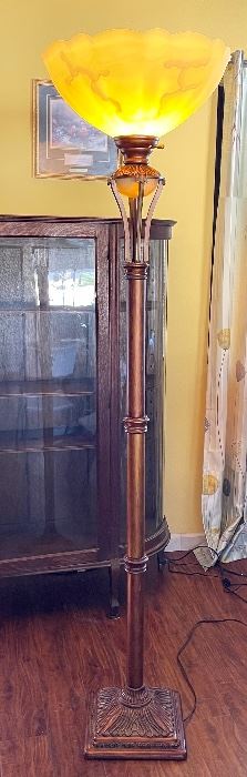 Torchiere Floor Lamp 74in H x 18in Diameter