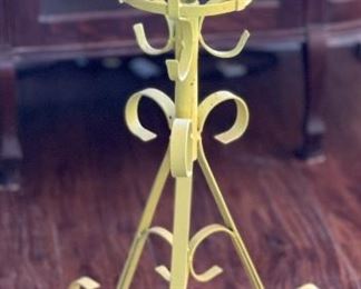 2pc Vintage MCM Wrought Iron Plant Stands PAIR	28in H x 15x15in	HxWxD
