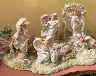 Seraphim Classics Heavenly Reflections Pond Set Complete Collection 10x23x13in HxWxD