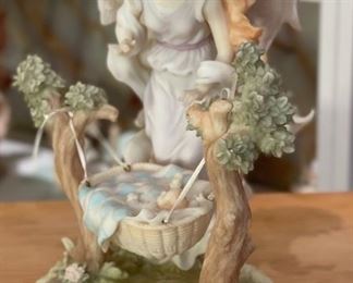 Seraphim Classics Leanne Nurturing Heart Angel Sculpture 8x7x4.5in HxWxD