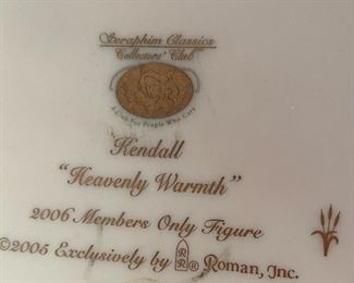 Seraphim Classics Kendall Heavenly Warmth Angel Sculpture 7x6x6 HxWxD
