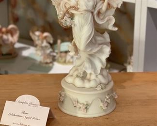 Seraphim Rose Celebration Series w/ Pedestal Angel Sculpture 10x5x3in HxWxD