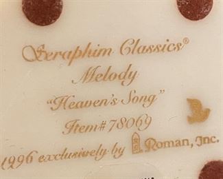 Seraphim Melody Heavens Song Angel Sculpture 7.5x4.5x4in HxWxD