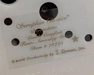 Seraphim Bernadette Gentle Comfort Music Box 8x4.5x4.5in HxWxD