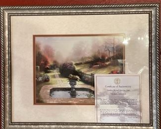 Thomas Kinkade Gardens Beyond Autumn Gate Framed/Matted Print	12.5x16in	
