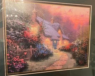 Thomas Kinkade Glory of Evening Framed Matted Print	14.5x17.5in	
